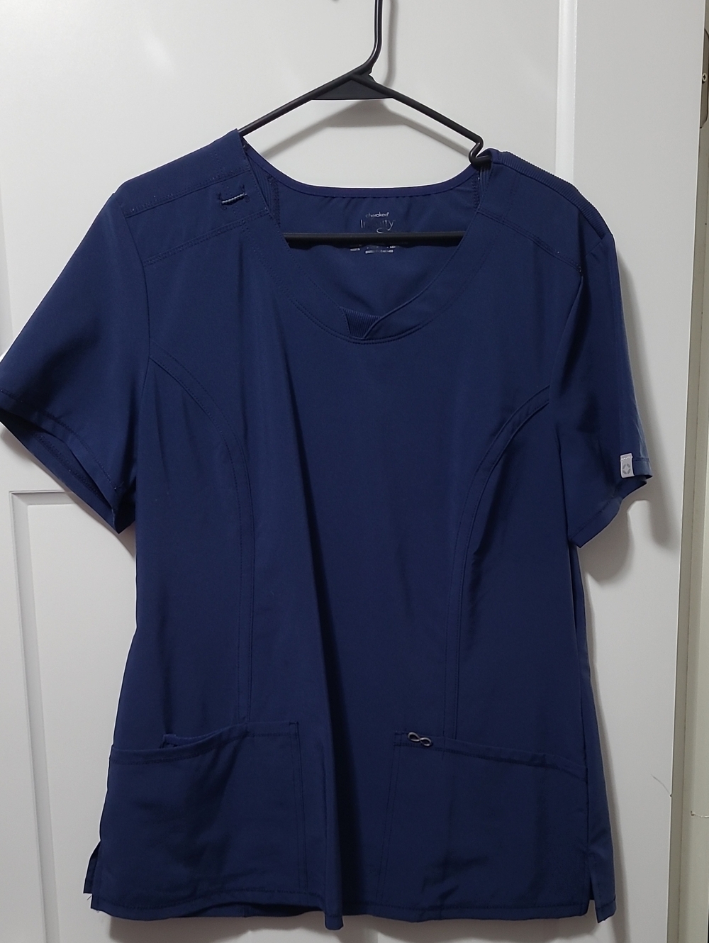 Cherokee Navy Short-Sleeve Women’s Scrub Top